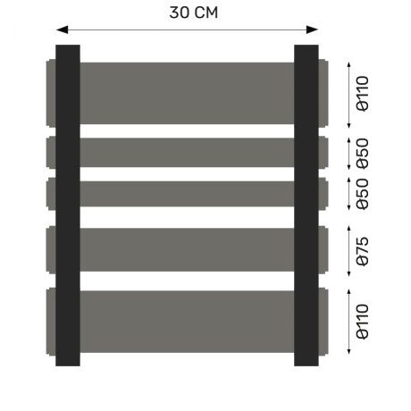 Energiesteen nutsleidingen bekistingstuk 30cm Energiesteen nutsleidingen bekistingstuk 30cm