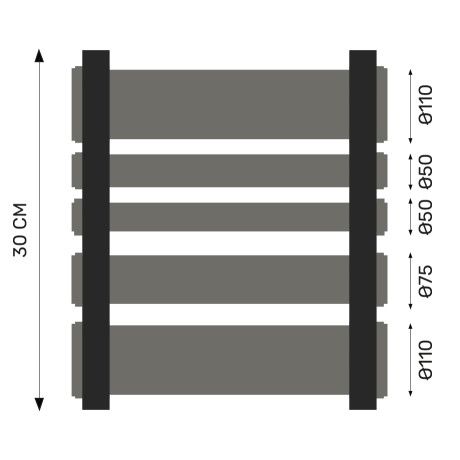 Energiesteen nutsleidingen bekistingstuk 30cm Energiesteen nutsleidingen bekistingstuk 30cm
