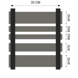 Energiesteen nutsleidingen bekistingstuk 35cm Energiesteen nutsleidingen bekistingstuk 35cm