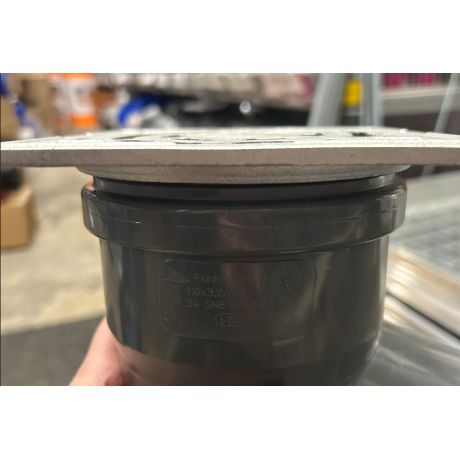 Deksel (gesloten) aluminium 15x15 voor buis diam.125