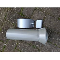 METIGLA n°17 Aansluitstuk afvoer - Alu Zink metaalkleur (ral 9006)