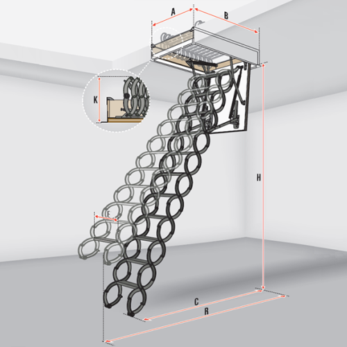 FAKRO LSE Energy Efficient zoldertrap op maat