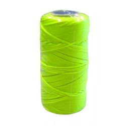 Metskoord nylon 100m - 1mm fluogeel