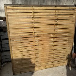 Houten vlechtscherm horizontaal B180xH180xD1,8cm - 50 stuks