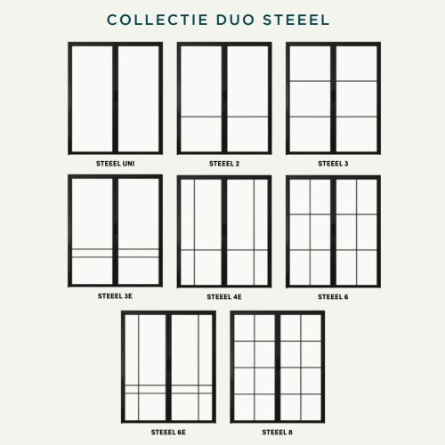 STEELIT deur collection STEEEL DUO