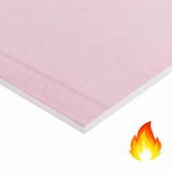 Gipsplaat brandwerend 2600x1200x12.5mm 2xABA/AK