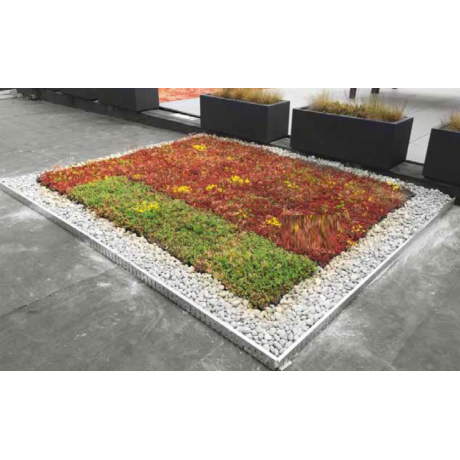 Grindkeringsprofiel groendak 3m - 6cm hoog