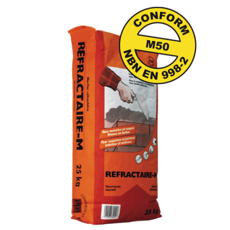PTB Refractaire-M 25KG bruingrijs PTB Refractaire-M 25KG bruingrijs