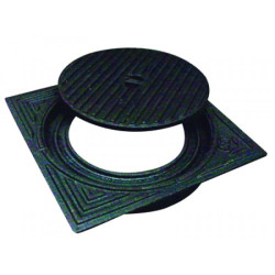 Deksel gietijzer 40x40 - diam.315