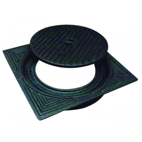 Deksel gietijzer 40x40 - diam.315