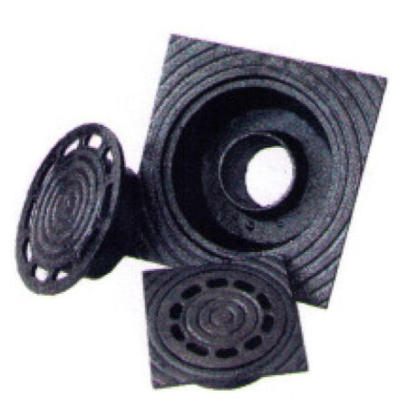 Klokrooster gietijzer 30x30