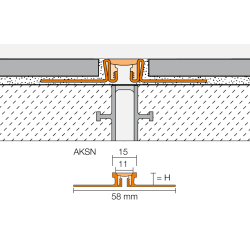 Schluter DILEX-AKSN 2,5m 12,5mm pastelgrijs Schluter DILEX-AKSN 2,5m 12,5mm pastelgrijs