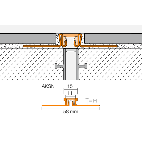 Schluter DILEX-AKSN 2,5m 12,5mm pastelgrijs Schluter DILEX-AKSN 2,5m 12,5mm pastelgrijs