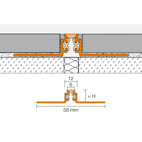 Schluter DILEX-AKWS 2,5m 14mm grijs Schluter DILEX-AKWS 2,5m 14mm grijs