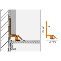 Schluter DILEX-AS 2,5m 20mm zuiver wit Schluter DILEX-AS 2,5m 20mm zuiver wit