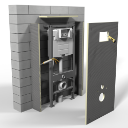 Bouwplaat - tegelelement voor hangtoilet